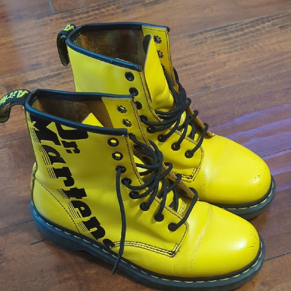 Dr. Martens Yellow Boots